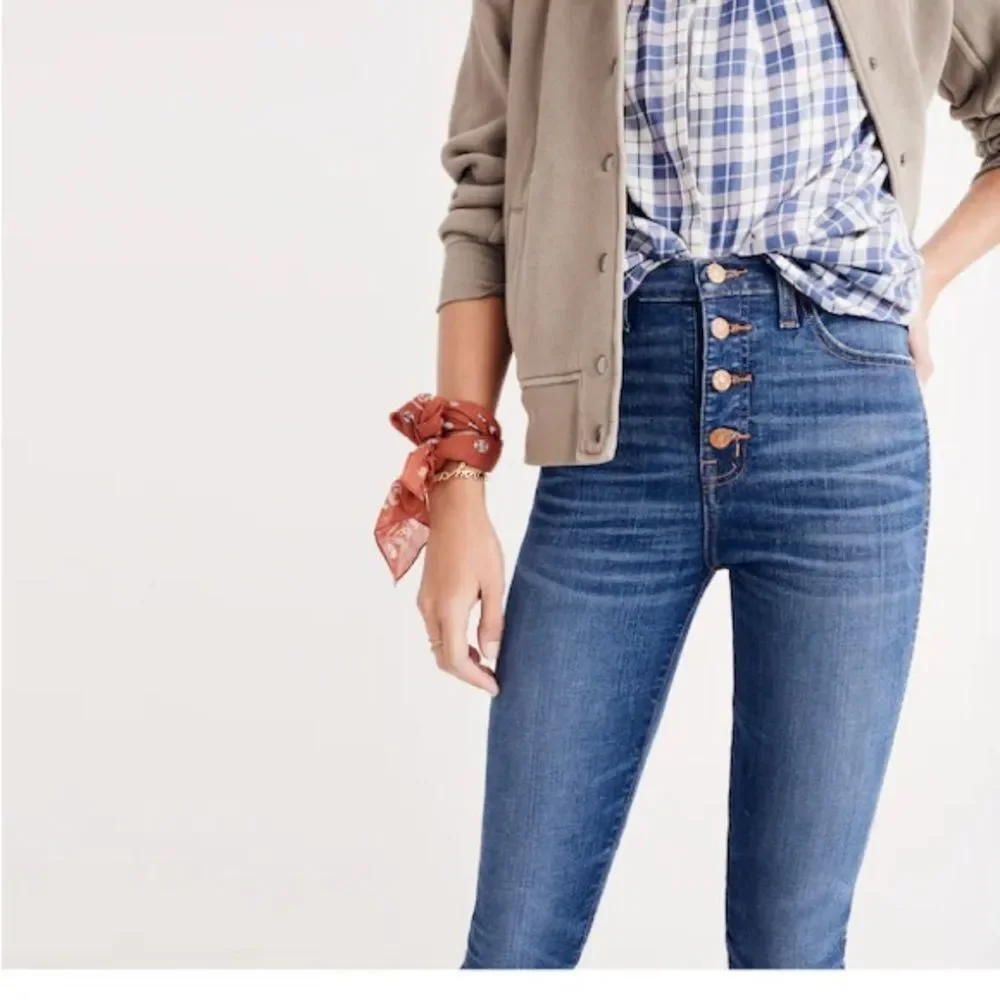 Madewell 10” High Riser Skinny Skinny Button Fly Jeans
